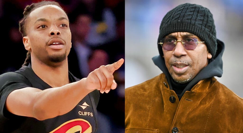 Darius Garland and Stephen A. Smith