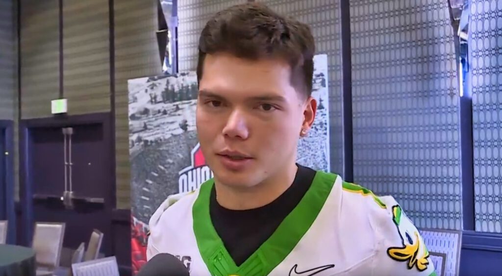 Dillon Gabriel during interview