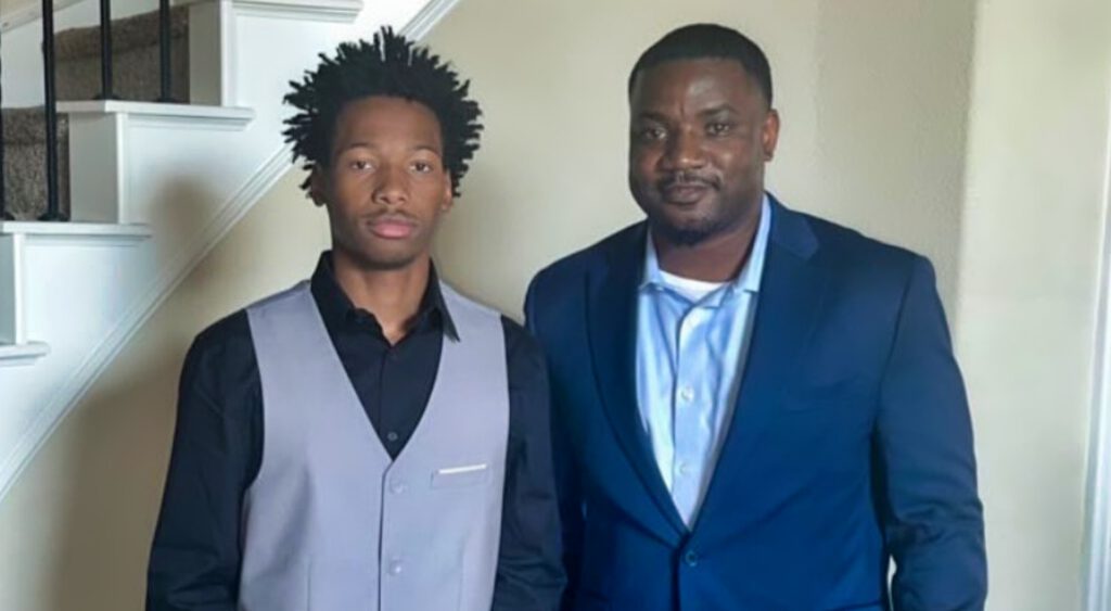Dominique Alexander and Karmelo Anthony posing