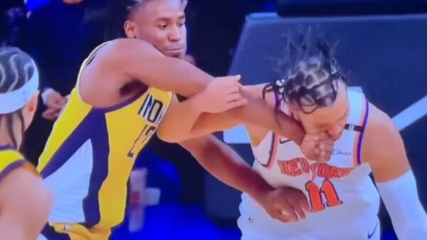 VIDEO: New Angle Shows Jalen Brunson May Have Taken Foul-Baiting To A Whole New Level Against Aaron Nesmith During Game 1
