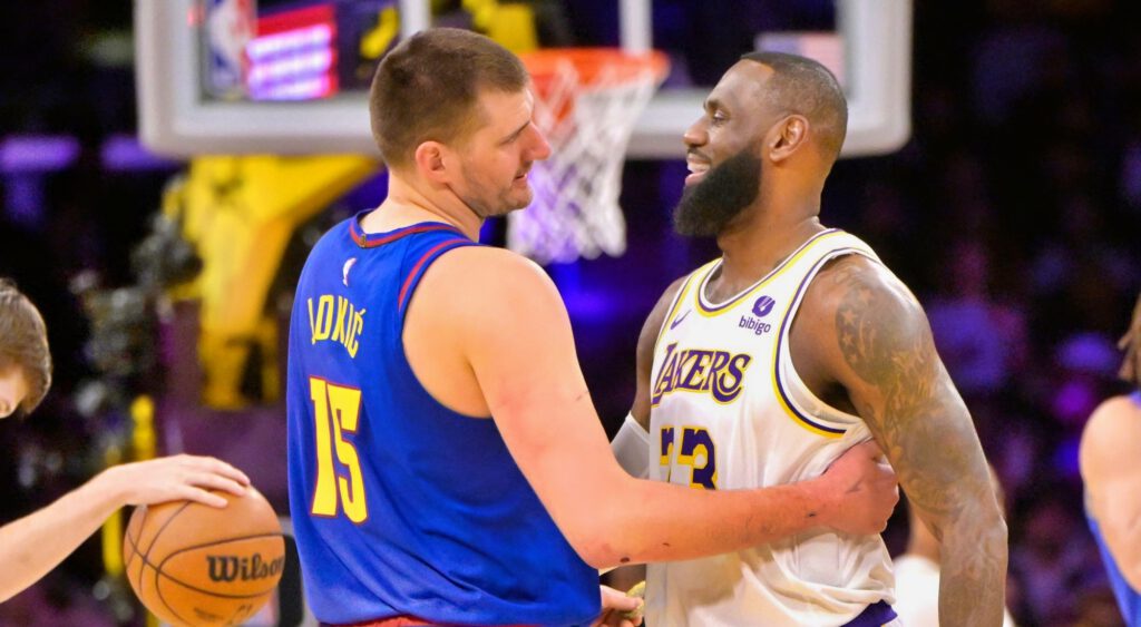Nikola Jokic’s Game 1 performance was the ninth time he led his team in points, rebounds, and assists in a playoff series, trailing behind only LeBron James