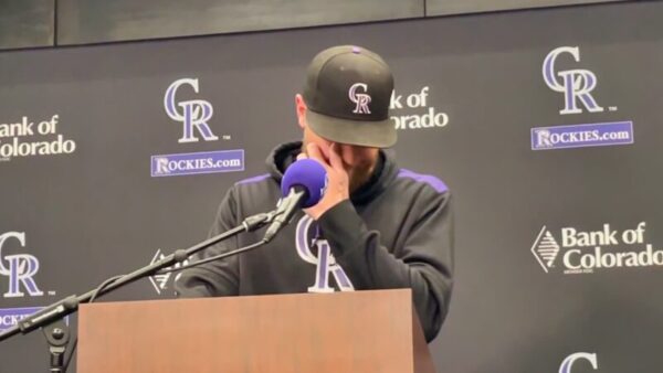 VIDEO: Kyle Freeland Breaks Down And Walks Off The Podium During Press Conference