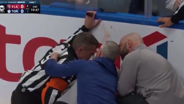 Update emerges on NHL referee Chris Rooney after gruesome eye injury