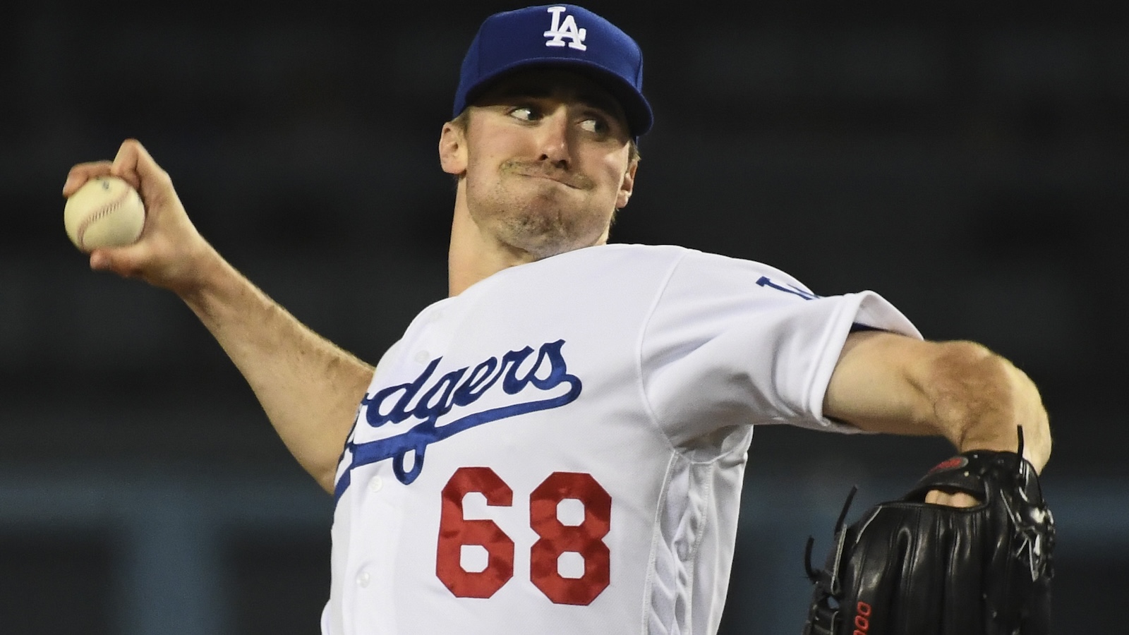 Ross Stripling delivers a pitch