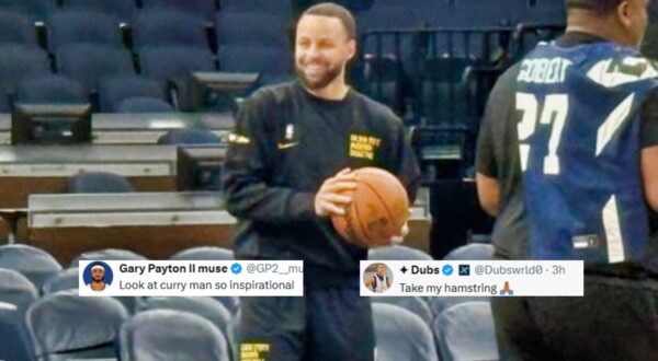 NBA fans are buzzing as Stephen Curry joins the Warriors' shootaround despite ongoing hamstring concerns