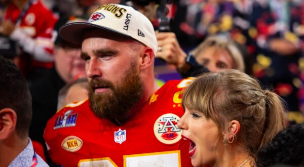 Taylor Swift and Travis Kelce.