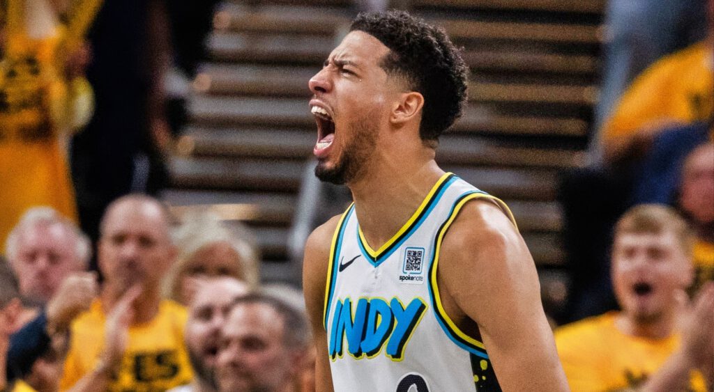 Tyrese Haliburton spoke to reporters about how the Pacers managed to overcome the Cavs team, which is widely considered the best in the East