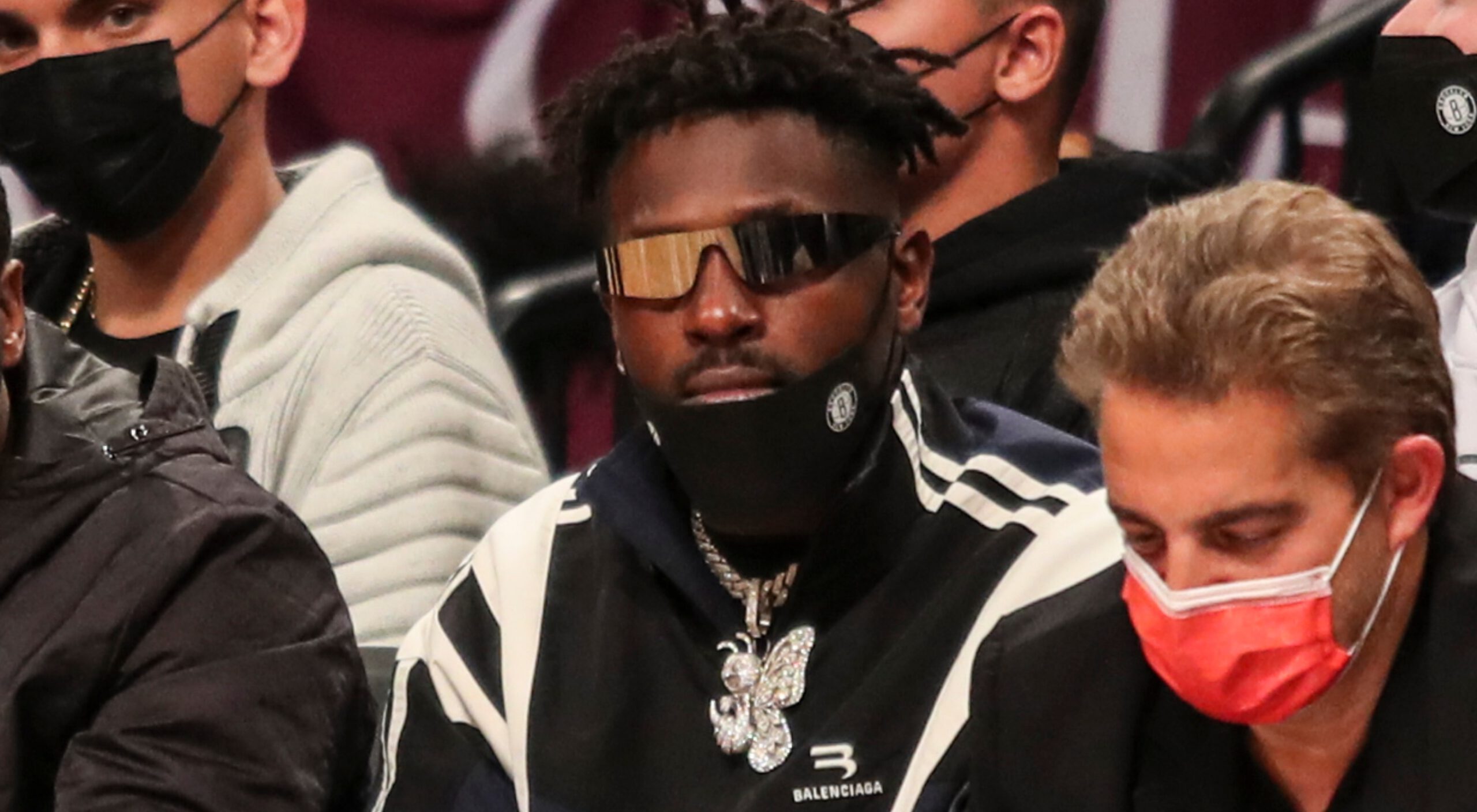 Antonio Brown wearing sunglasses