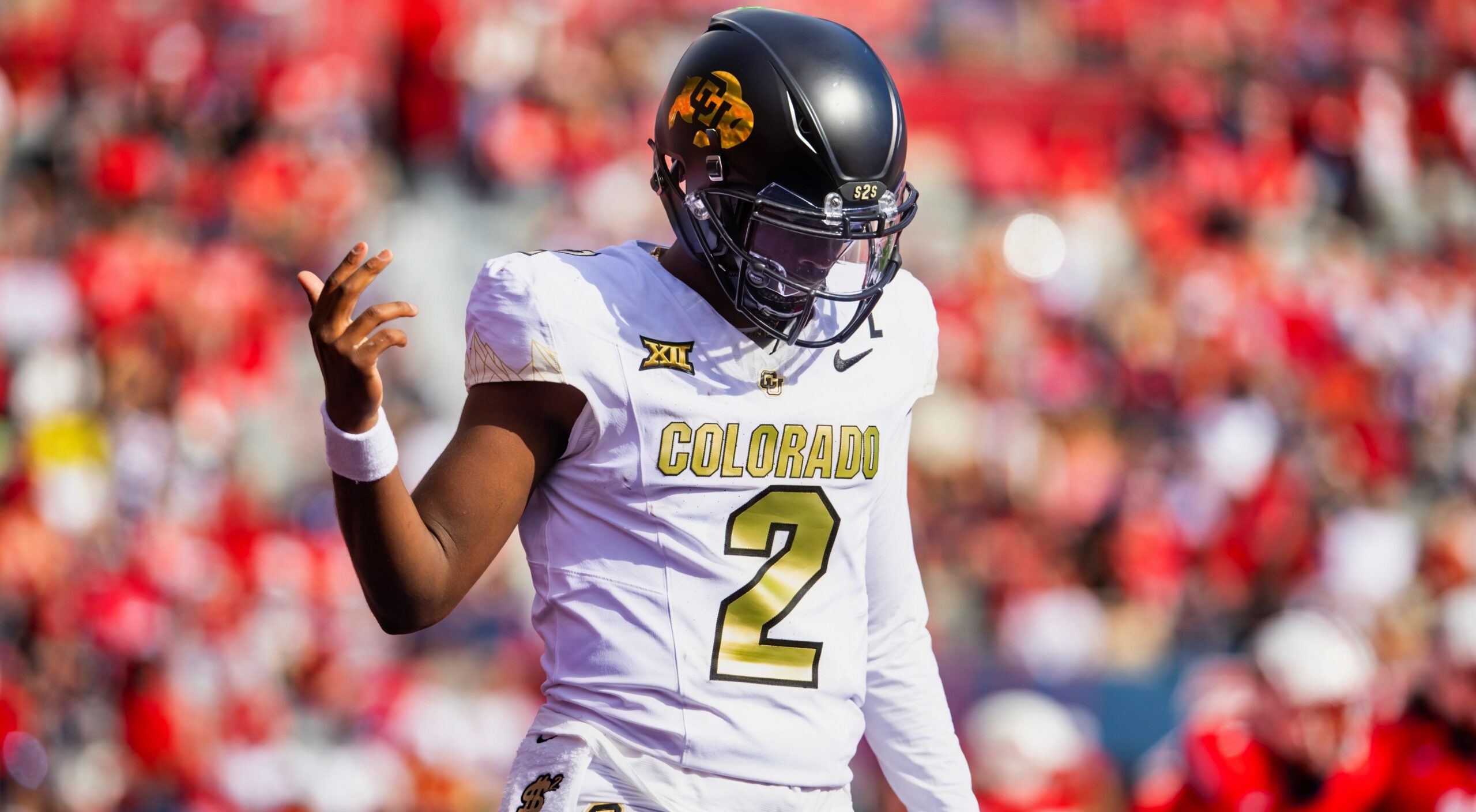 Shedeur Sanders in Colorado uniform