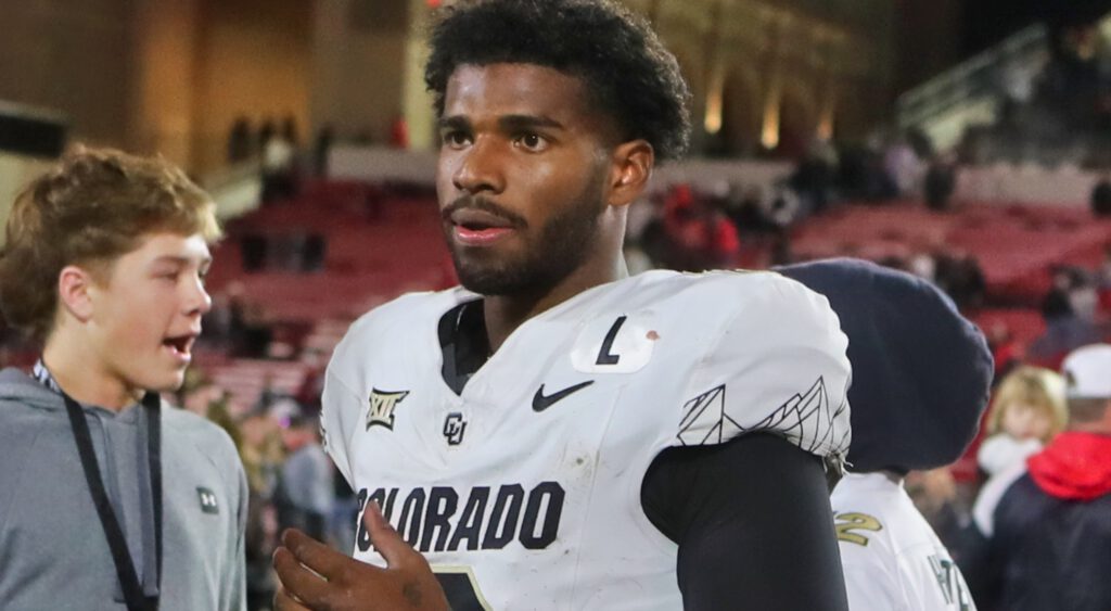 Shedeur Sanders in Colorado uniform