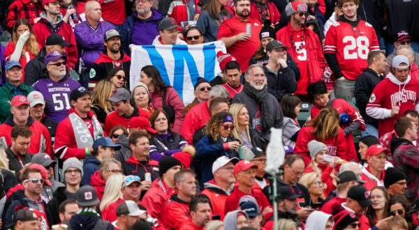 Ohio State fans in stands