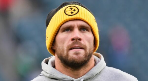 T.J. Watt looking on.