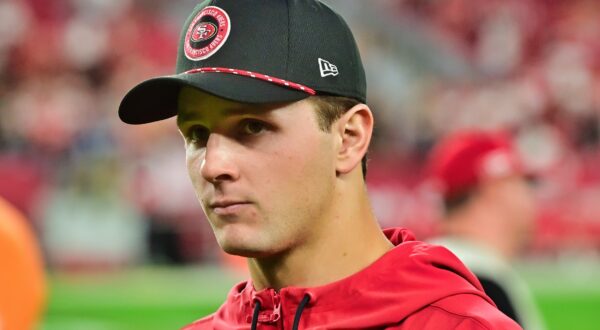Brock Purdy in 49ers hoodie