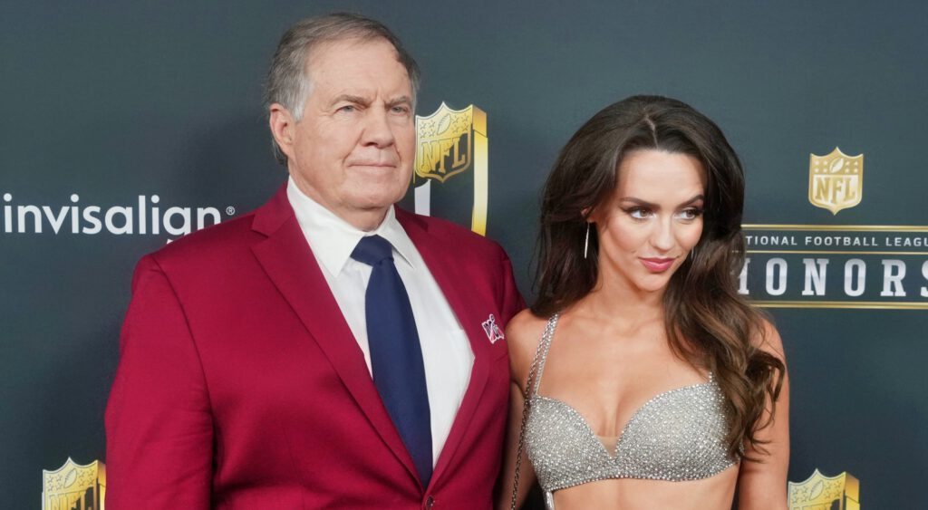 Bill Belichick and Jordon Hudson.