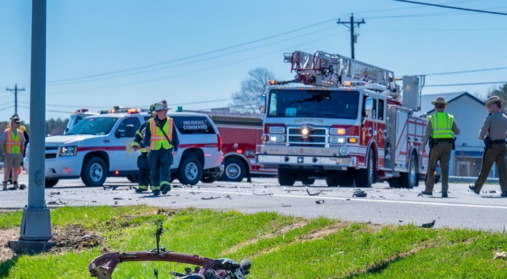 Scene from random car crash