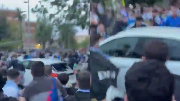 Horrifying Scene Unfolds As Car Drives Through Crowd & Plows Over Dozens Of Soccer Fans Ahead Of Barcelona Derby