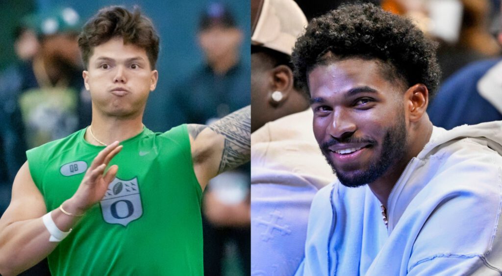 Dillon Gabriel and Shedeur Sanders.