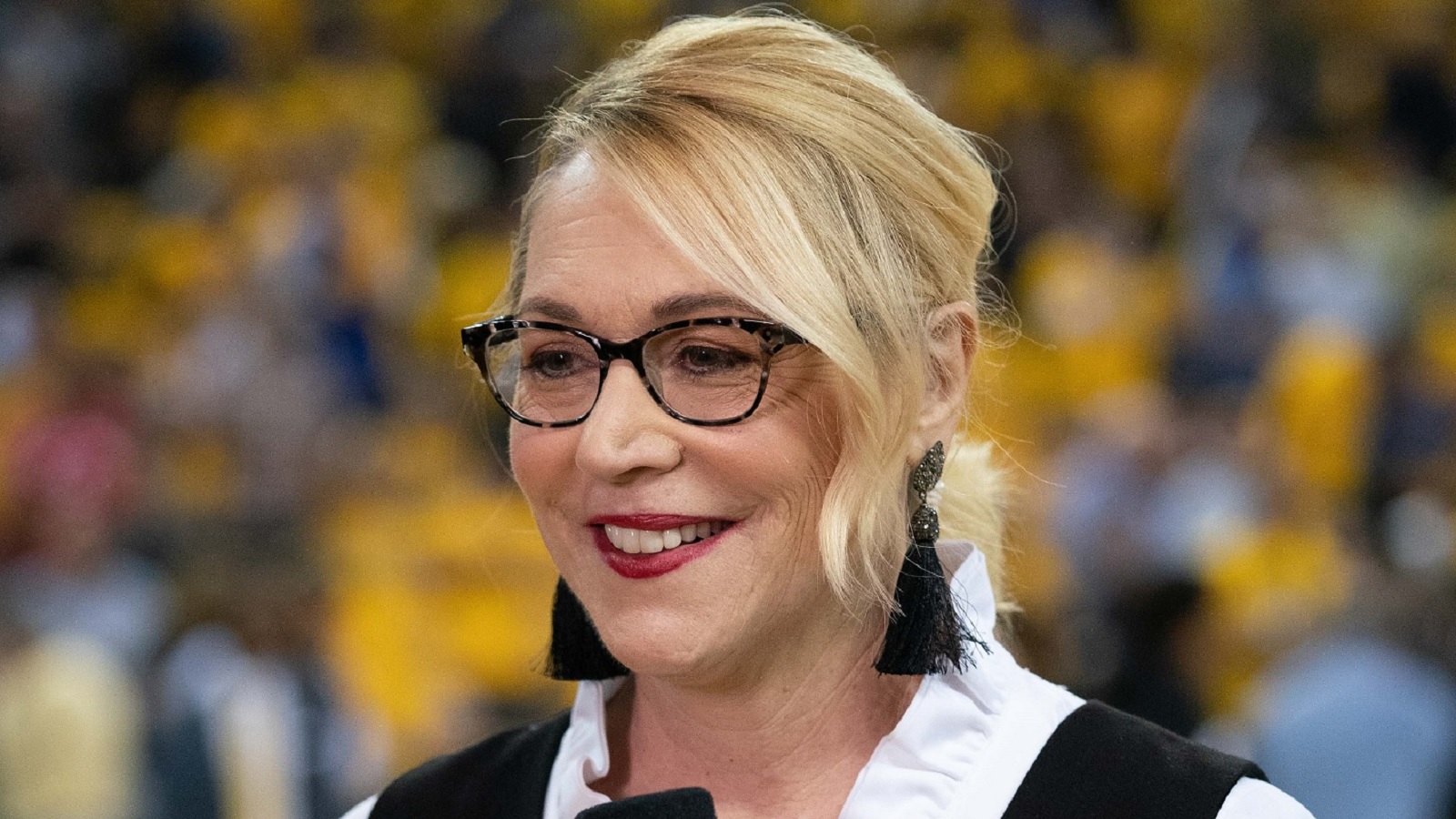 Doris Burke smiles