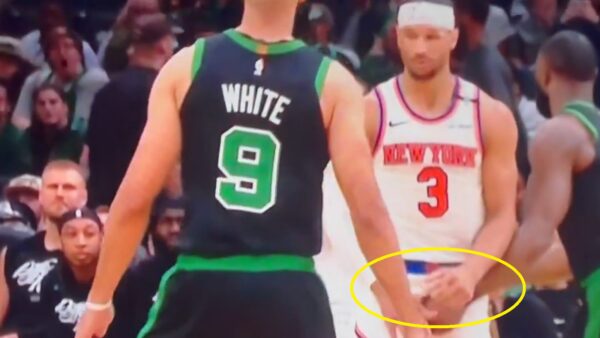 Jaylen Brown, Josh Hart get double technicals after nut grab