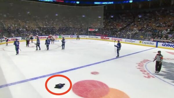 Maple Leafs fans throw gear onto ice amid Game 7 meltdown