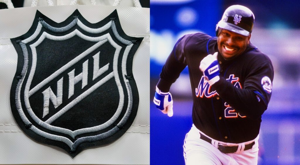 NHL logo and Bobby Bonilla. Rick DiPietro is making more annually than Bonilla.