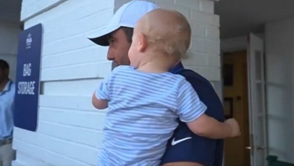Scottie Scheffler took his baby son Bennett with him everywhere after winning PGA Championship