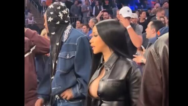 Stefon Diggs attends Knicks game with famous rapper girlfriend