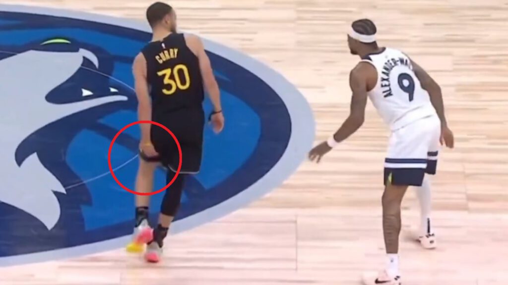 Steph Curry knocked out of Game 1 with hamstring injury