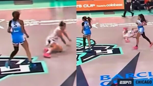 Cameras Caught Angel Reese Committing Dirty Foul Away From The Play During Chicago Sky-New York Liberty Game