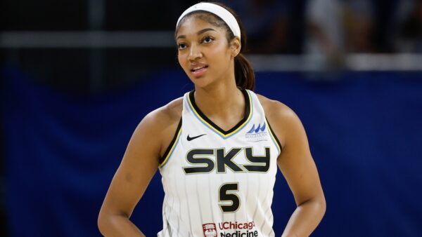 Angel Reese in a jersey