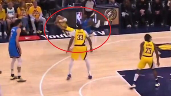 Lu Dort gets away with elbow to Tyrese Haliburton in Game 3 of Finals
